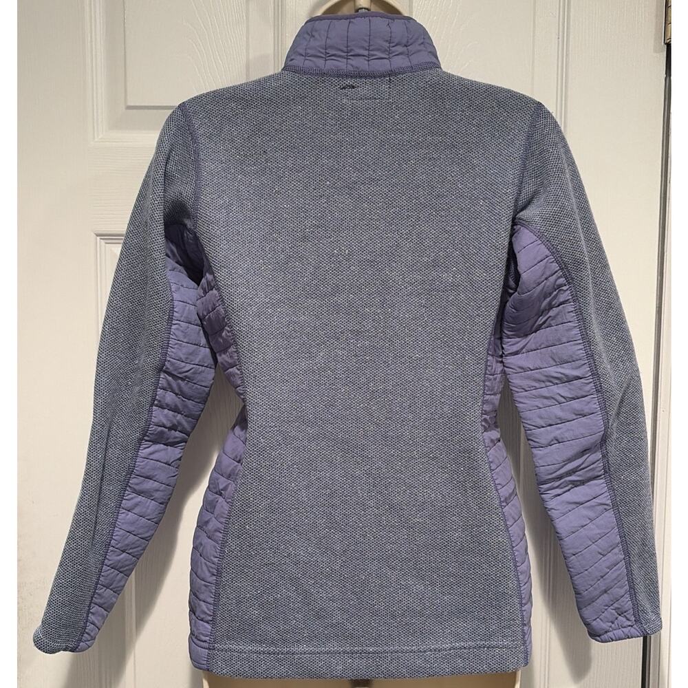 Vintage Patagonia Knit Fleece Pullover Women’s Quarter zip gray Quilted Panels - Picture 3 of 9